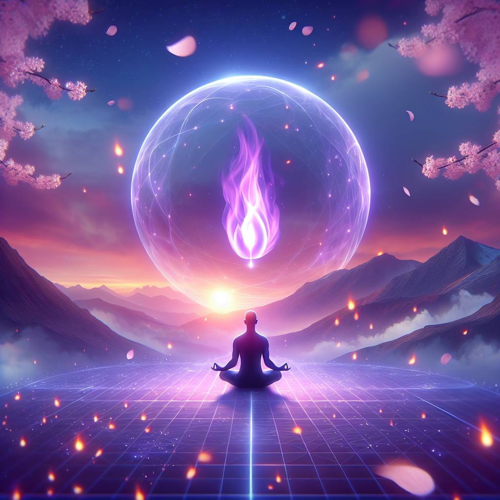 Comment méditer avec la flamme violette pour une élévation spirituelle
