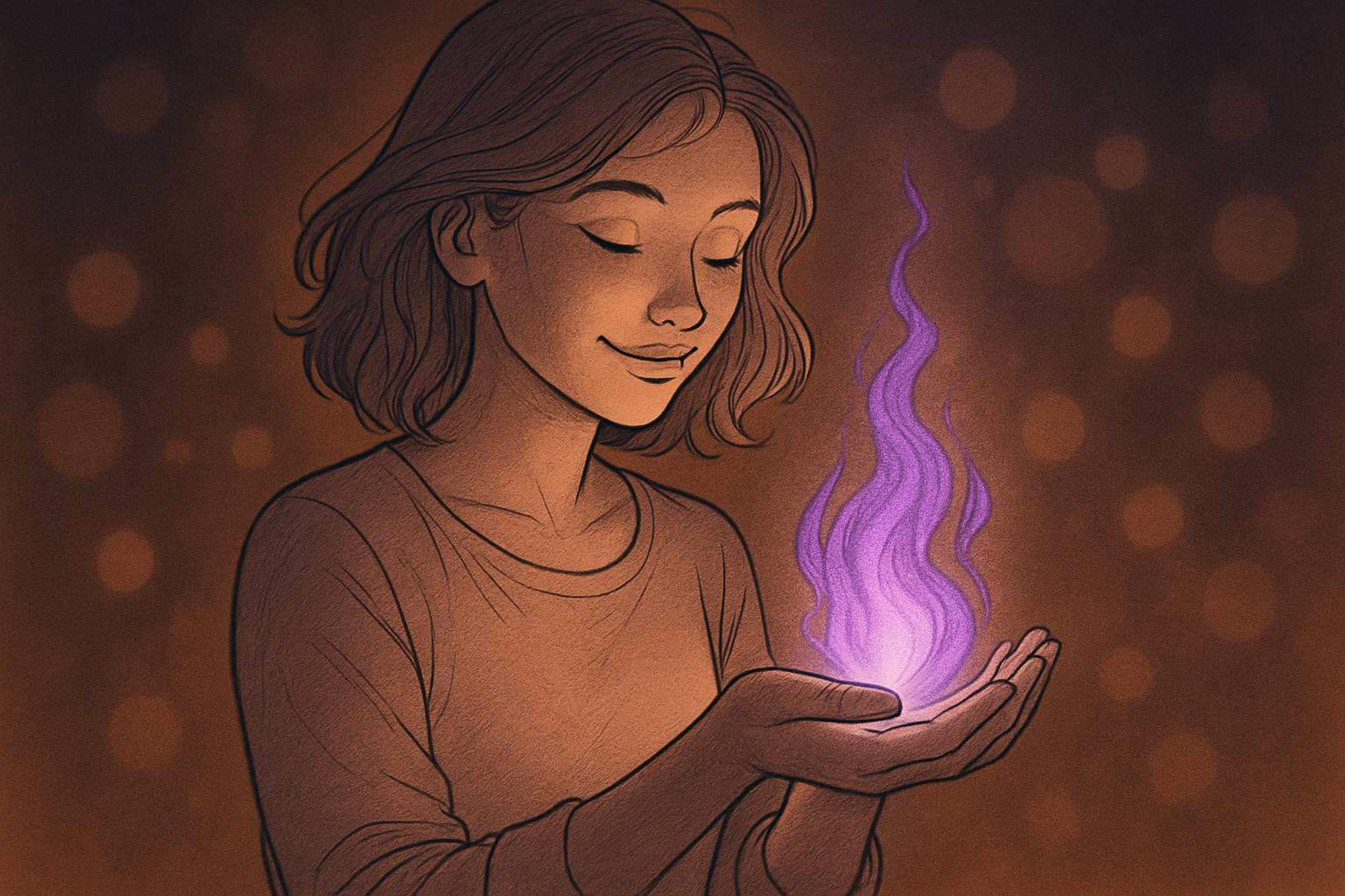 Oser embraser sa lumière intérieure : voyage au cœur de la flamme violette